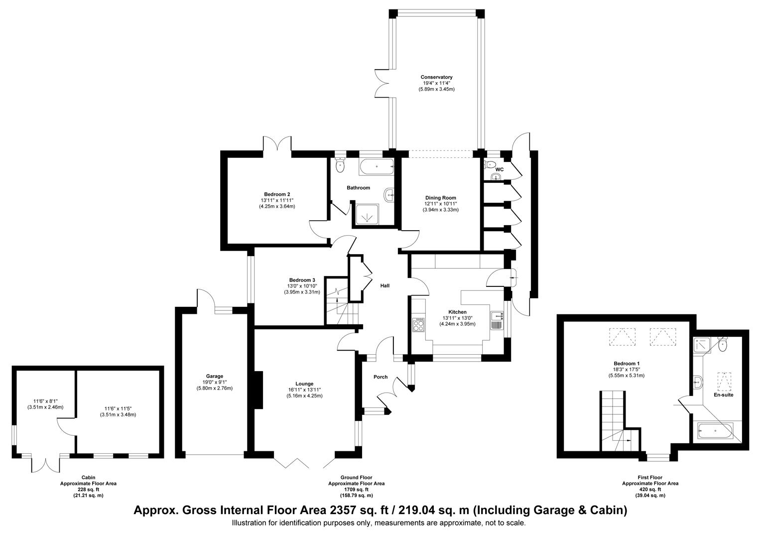 Floor plan 1 for West Drive, Ferring, Worthing